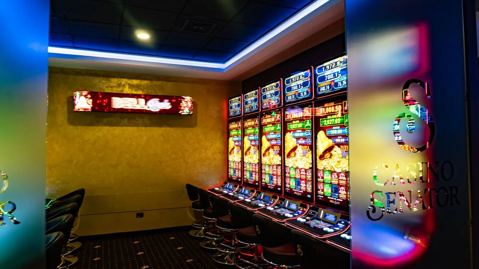 The gaming floor at Casino Senator La Joya