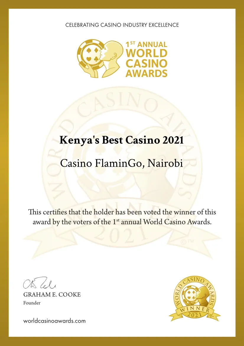 Best Casino Kenya 2021, winner
