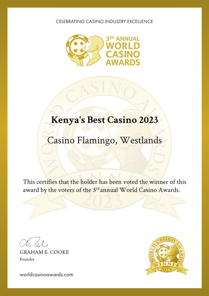 Best Casino Kenya 2023, winner