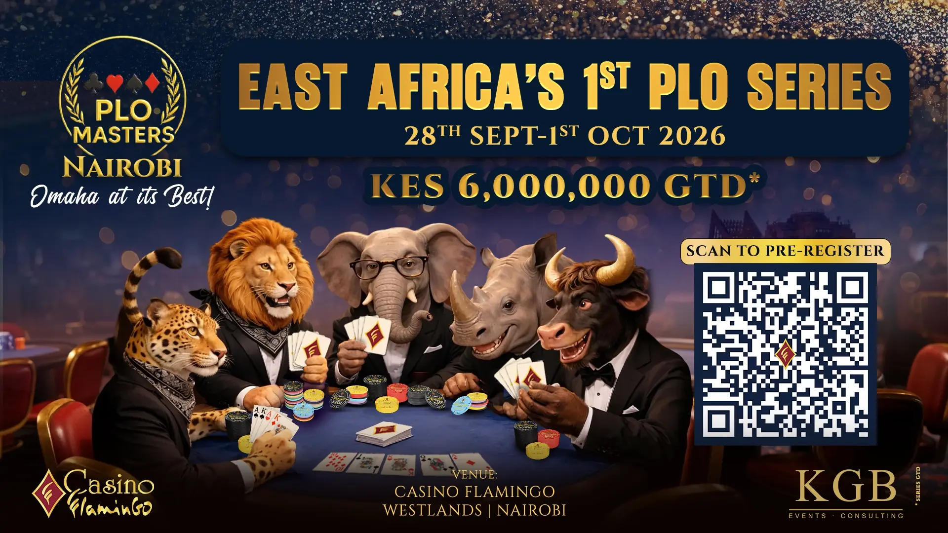 PLO Masters, East Africa's first PLO series, at Casino Flamingo Westlands