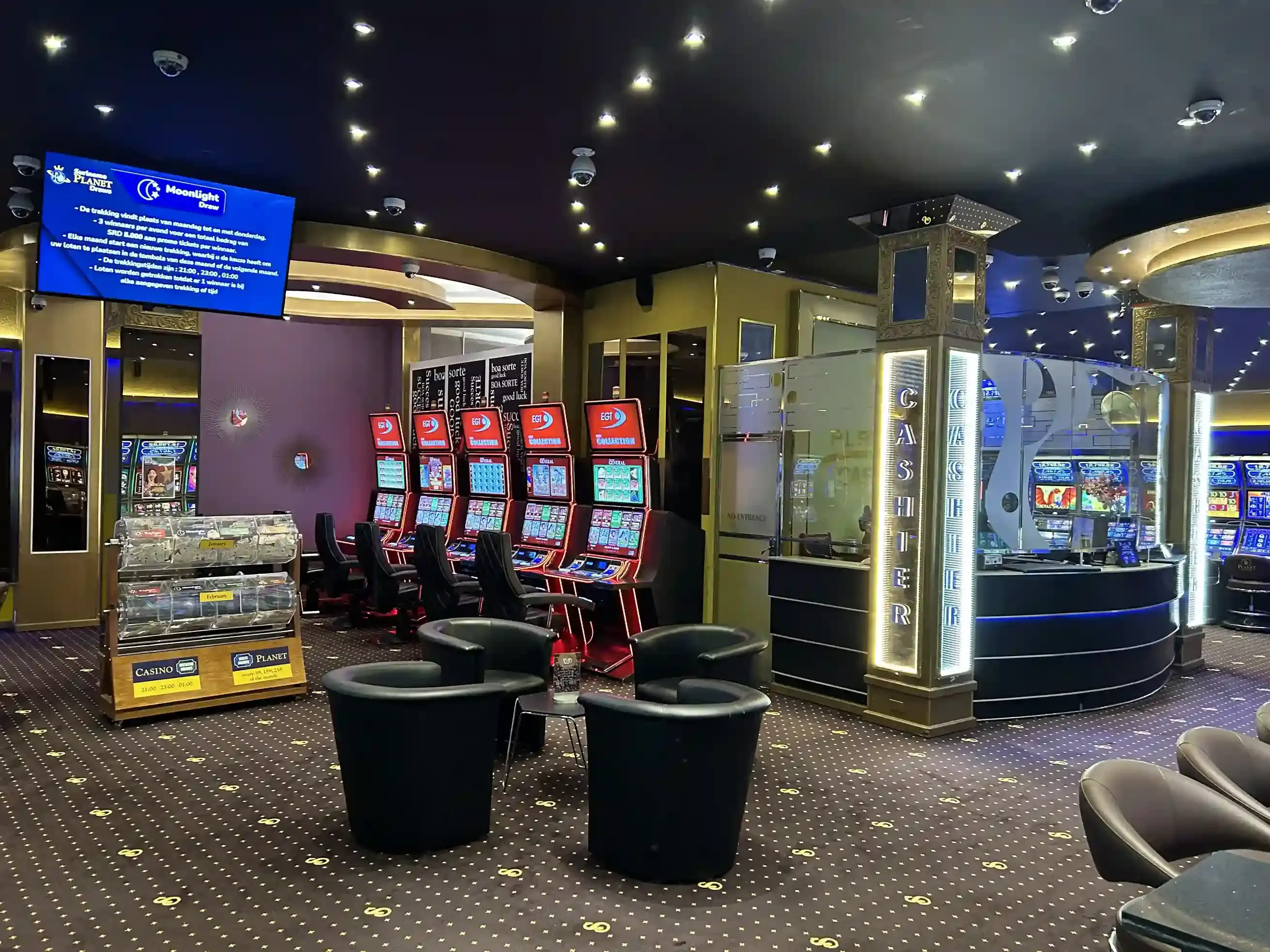 The floor at Planet Casino, Paramaribo