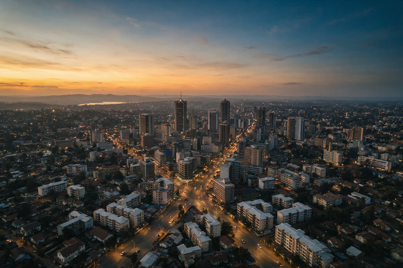 Nairobi at night, Kenya